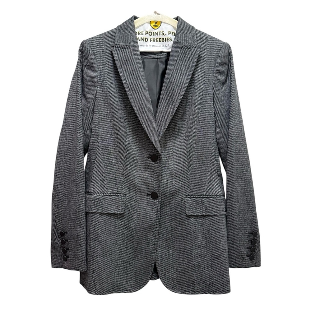 NWOT Calvin Klein Gray Herringbone Blazer